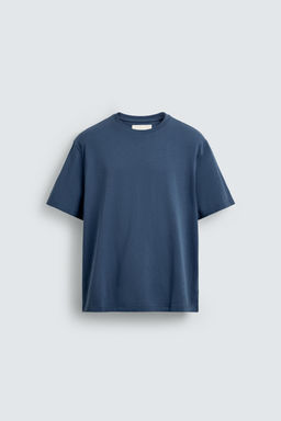 CAMISETA MEDIUM WEIGHT MANGA CORTA / Azul medio