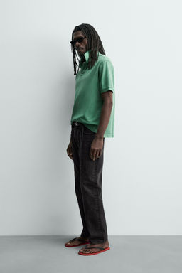 POLO PIQU? LAVADO AARON LEVINE X ZARA / Negro  фото 12