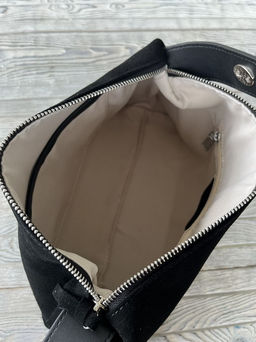 Женская замшевая сумка 8088-8 Черный - Sergio valentini фото 6