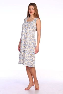 Сорочка ночная женская, мод. 449, трикотаж (Прелесть (голубой) )