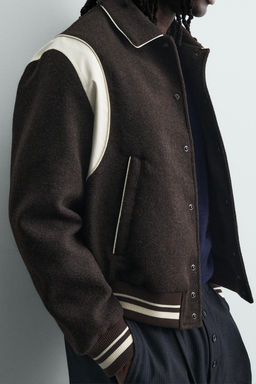 CONTRAST BOMBER JACKET - Zara фото 6