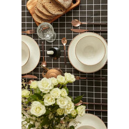 Скатерть Доляна Клеткацв.черный 145х1453см,100%пэ, рогожка 130 гр/м  фото 7