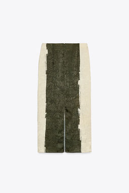 CREASED-EFFECT PRINT MIDI SKIRT - Zara фото 15