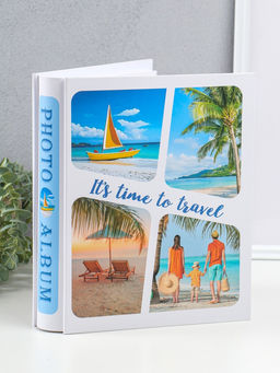 Фотоальбом на 200 фото 13х18 см "Семейный отдых на пляже" в коробке 5,5х23,5х29,5 см