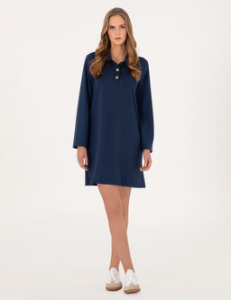 Lacivert Regular Fit _rme Elbise