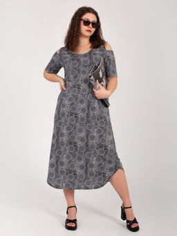 Платье женское кулирка "ВЛАДА" ЛЕО СЕРЫЙ