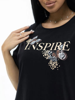 Туника женская, цвет черный