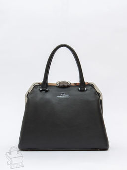 Сумка женская кожаная 9893Y black Polina&Eiterou