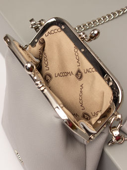 LACCOMA сумка Мальвина-Л815-серый эко кожа хлопок