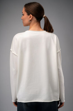 Женский лонгслив оверсайз из футера двухнитки Happyfox  фото 10