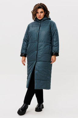 Пальто Rumoda 2236 зелено-черный