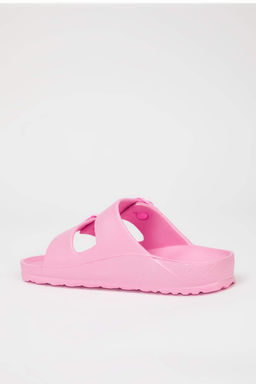 Ac?k Pembe Cift Bantl? Eva Hafif Taban Kad?n Terlik TAKSS25TE00065