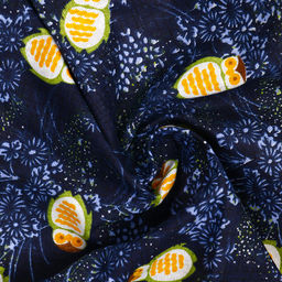 Лоскут для рукоделия, х/б, совы на синем, 100 50 см - Страна карнавалия фото 2