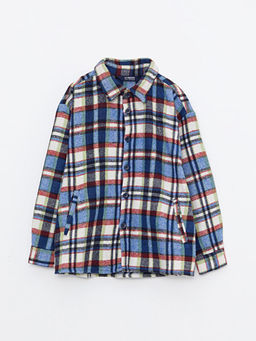 Ekose Uzun Kollu Erkek ?ocuk G?mlek Ceket - Waikiki фото 2