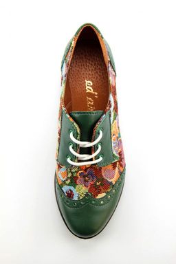 Туфли полуботинки EDART 104.berta.green/gobelen3  фото 5