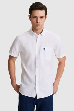 Erkek Beyaz K_sa Kollu G_mlek - U.s. polo assn фото 3