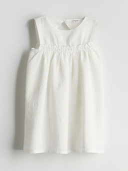 Bisiklet Yaka Basic K?z Bebek Elbise