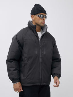 Куртка двухсторонняя мужская молодежная зимняя черного цвета 25308Ch - Mtforce фото 8