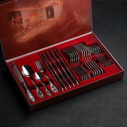 Набор 24 предмета / М-12 Императорский столовый СН-24М12ЦМГ г. Павлово /ПЗХМ/  фото 3