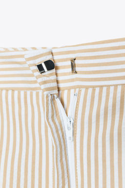 STRIPED CULOTTES WITH BELT - Zara фото 8