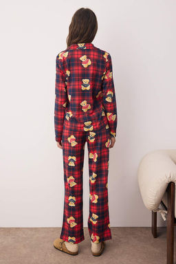 Yesil-Cok Renkli Panda Desenli Orme Pijama Tak?m? THMAW26PT00049 - Trendyolmilla фото 4