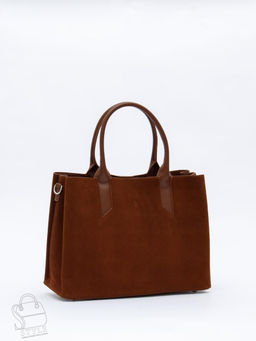 Сумка женская кожаная 1019M brown Polina&Eiterou
