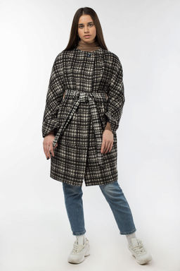 Пальто женское демисезонное (пояс) - El podio фото 3