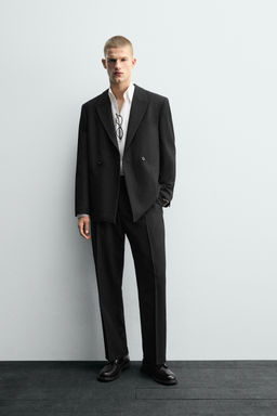 100% WOOL SUIT TROUSERS