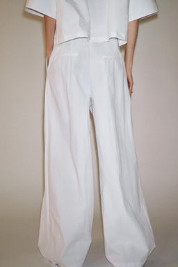 ZW COLLECTION TECHNICAL-EFFECT DARTED TROUSERS - Zara фото 3