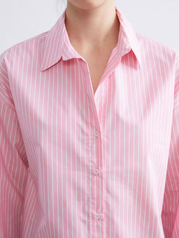 ?izgili Oversize Poplin Kad?n G?mlek