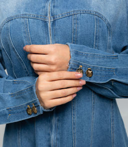 Джинсовое платье #КТ5063, синий - Dommod фото 5