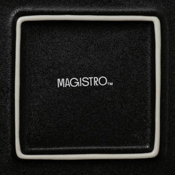 Блюдо для подачи Magistro Pietra lunare, 21×21 см, фарфор,чёрное