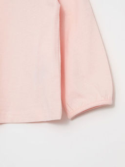 Bisiklet Yaka Uzun Kol Basic K?z Bebek Ti??rt - Waikiki фото 2