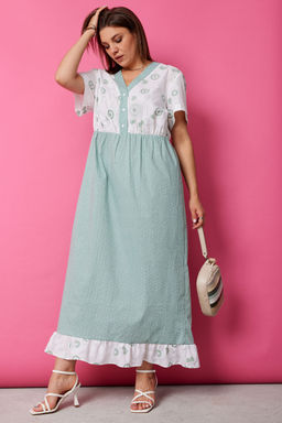 Платье BegiModa 1055 шалфей