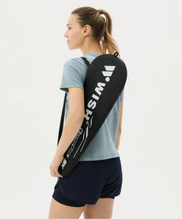 Набор для бадминтона Wish Steeltec 9 (2 ракетки + 2 волана), белый/синий  фото 12