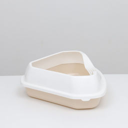 Туалет угловой с рамкой, 55.5×41.5×15 см, бежевый