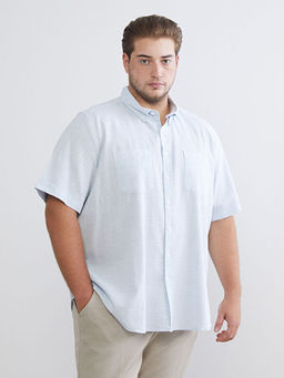 Regular Fit K?sa Kollu Arm?rl? Erkek Dokulu G?mlek