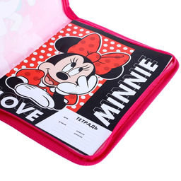 Папка пластиковая для тетрадей А5, на молнии, Минни Маус - Disney фото 5