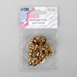Цена за 2 шт. Кнопки установочные, магнитные, d = 14 мм, 10 шт, цвет золотой - Арт узор фото 3