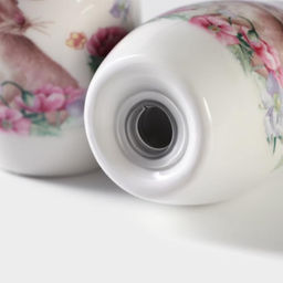 Набор для специй Доляна Зайка, солонка, перечница, 130 мл, доломит, белый  фото 4