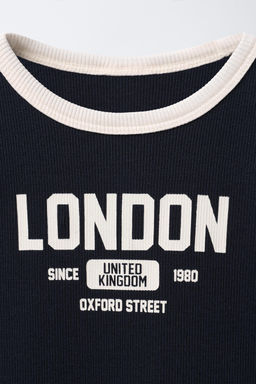 TEXT RIBBED DRESS - Zara фото 3