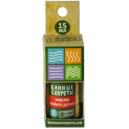 Цена за 4 шт. Масло эфирное 15мл "Чайное дерево" Банные секреты