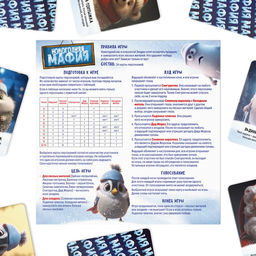 Новогодняя настольная игра Новый год: Мафия + Дуббль + Твист-р = супер вечеринка, 3 в 1, 7+