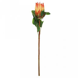 Цветок "Протея" цвет - оранжевый, 68см, 1 цветок - д8х14,5см (Китай)