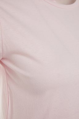 TRENDYOLMILLA Kahverengi-Bej-Haki Cizgili 3lu Paket Basic Bisiklet Yaka Orme T-Shirt TWOSS20TS0146 фото 20