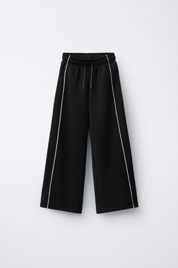 TROUSERS WITH MODAL AND CONTRASTING TRIM