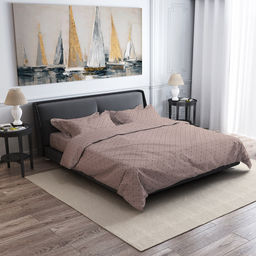 Наволочка 30х30см "Корсика" темно-бежевый, с клапаном-запахом, бязь "Комфорт" 121г/м2, хлопок 100%, упаковка ПП 22х30см, "Домашняя мода" (Россия)