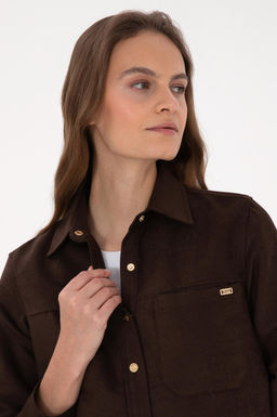 Kad_n Kahverengi Uzun Kollu G_mlek - U.s. polo assn фото 2