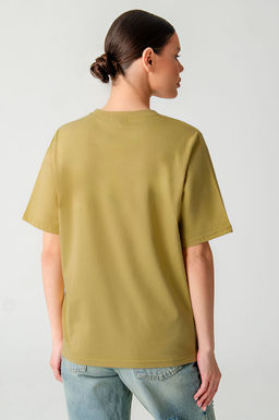 Арт. 3-1142 Футболка женская 42-50 (5 шт) Цвет:горчичный - Калинка фото 4