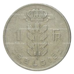 Монета 1 франк 1952 года Бельгия Надпись на фламандском (BELGIE)